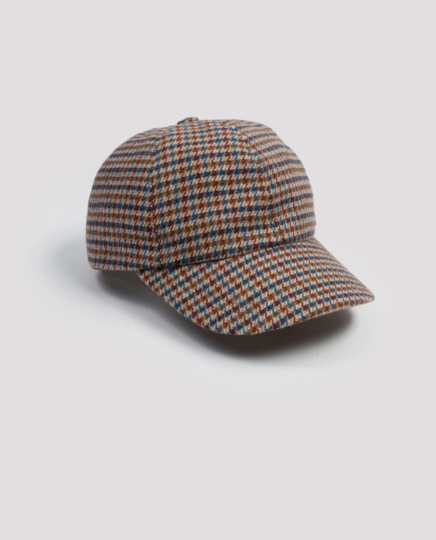 Rue Blanche Women's Vichy Brown Baseball Cap 23H-Bronte