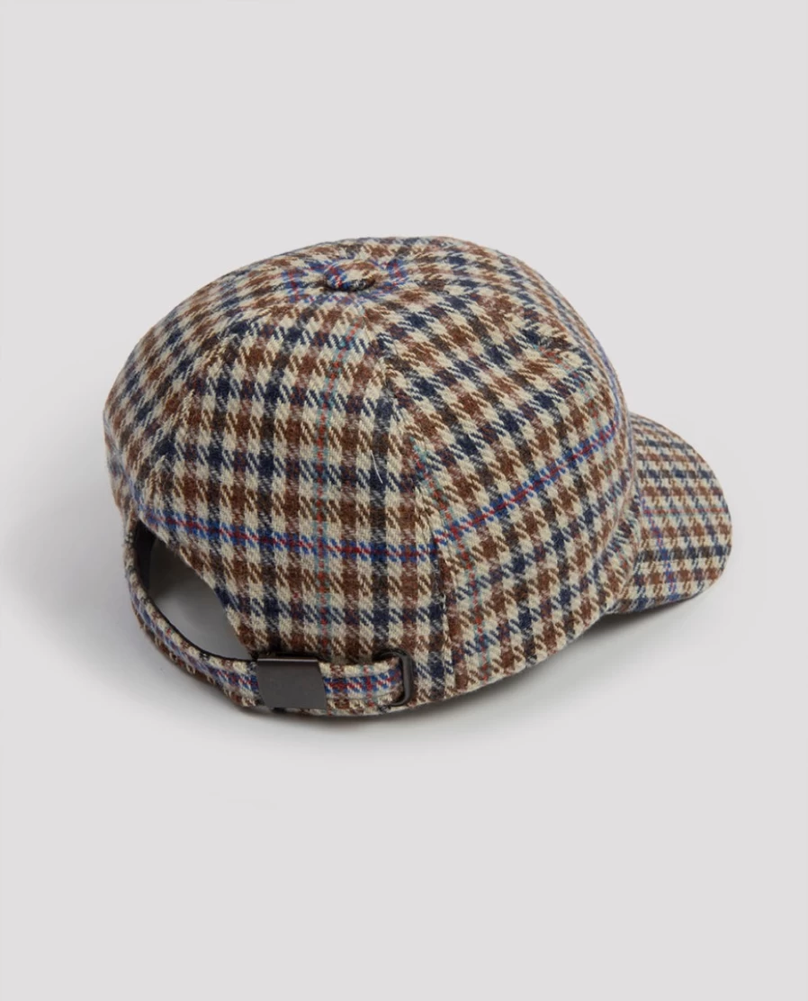 Rue Blanche Women's Beige Vichy Baseball Cap 23H-Bronte