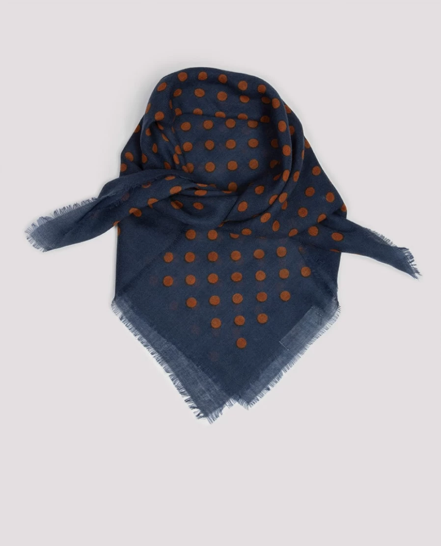 Rue Blanche Women's Dots Scarf Night 23H-Epice - Stylish Floral Print Fashion Accessory