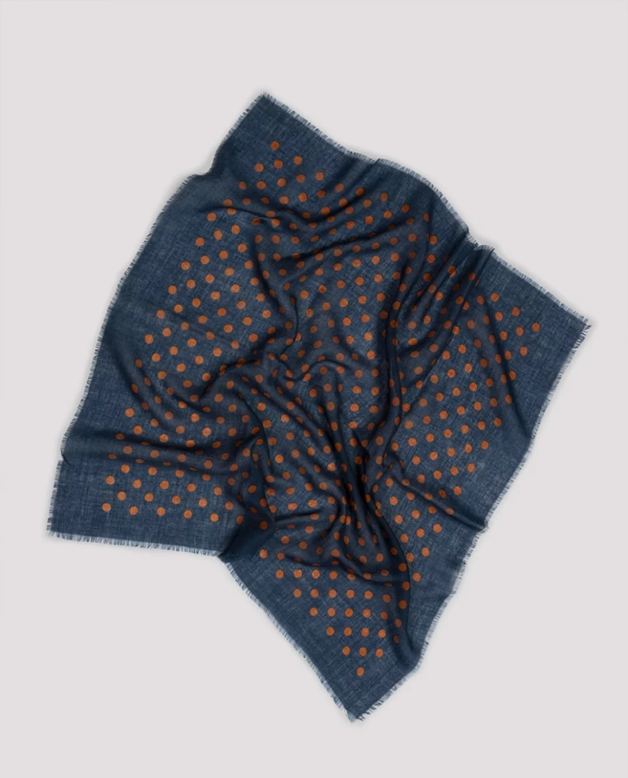 Rue Blanche Women's Dots Scarf Night 23H-Epice - Stylish Floral Print Fashion Accessory