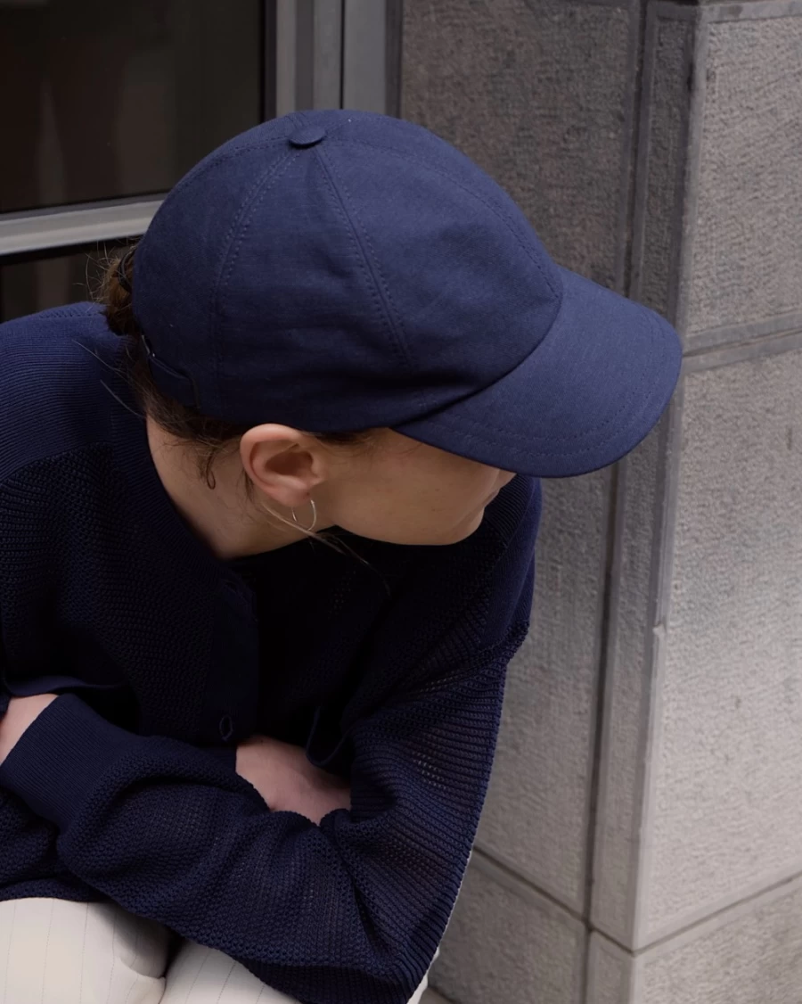 Rue Blanche Women's Navy Baseball Cap 23E-Bronte Amsterdam Style